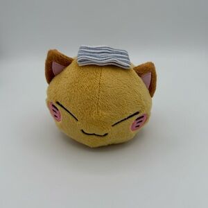 NEW Furyu Nemuneko 5th Anniversary‎ Plush 2014 Yellow Sleepy Cat NWT
